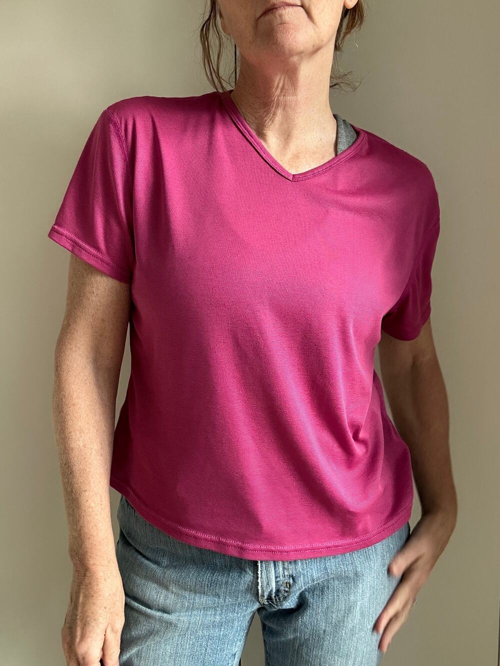 Patagonia Womens t shirt Pink Size XL Hiking Outdoor Gorpcore Looks USA Made